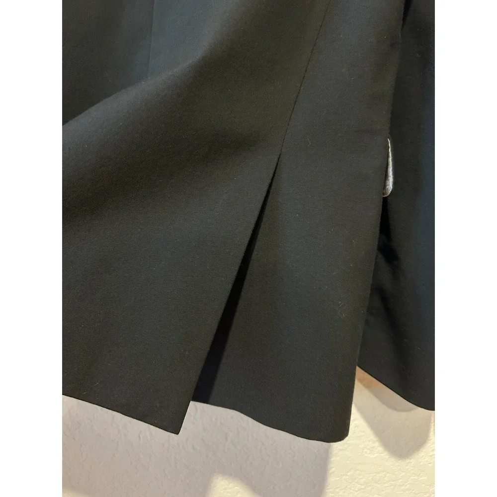 J Ferrar Super Slim Fit Black Mens Preppy Sports Coat Two Button Jacket Size 44R